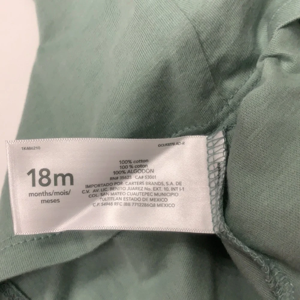 CARTER’S GREEN T- SHIRT 18 MONTHS